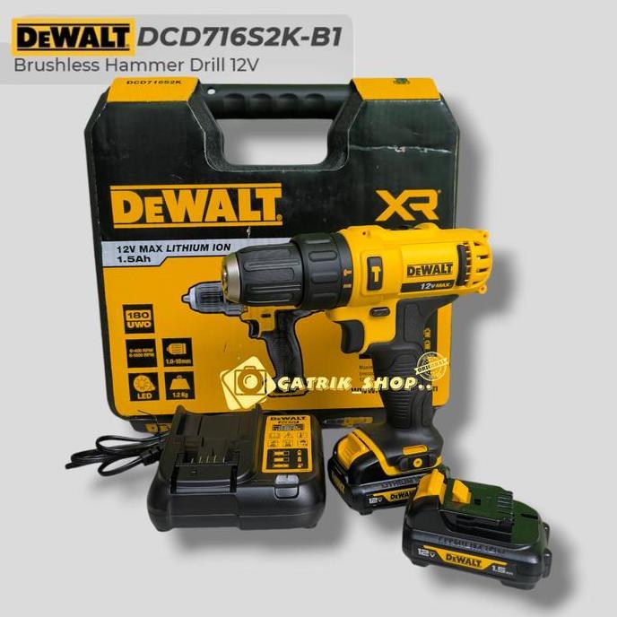 Dewalt DCD716 Bor Baterai Dewalt 12V Hammer Drill Dewalt DCD 716