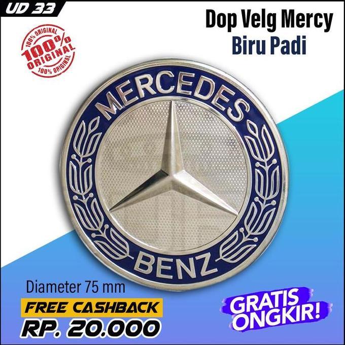Tutup velg / Dop velg warna biru Mercy