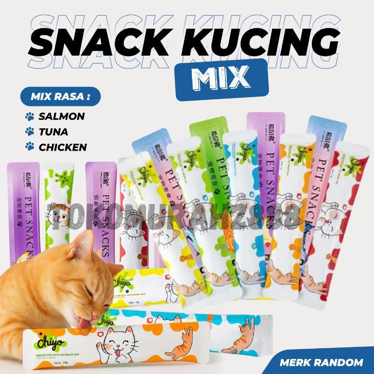 Isi 500gr Cat Strip Creamy Snack Kucing /Makanan Snack Kucing Adult Kitten Cat Strips/Cat Strip