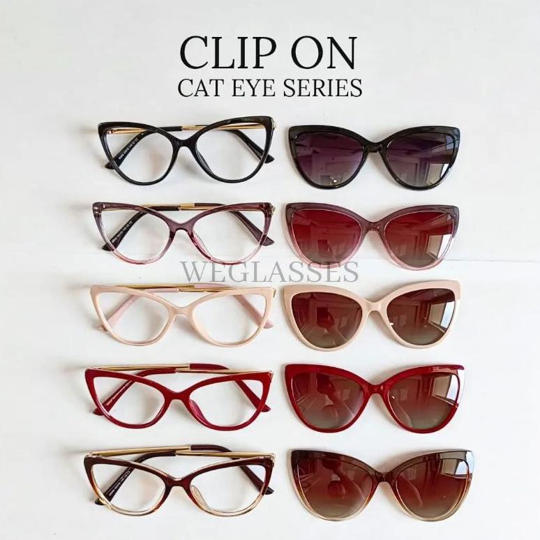KACAMATA CLIP ON, FRAME KACAMATA CATEYES, KACAMATA MINUS