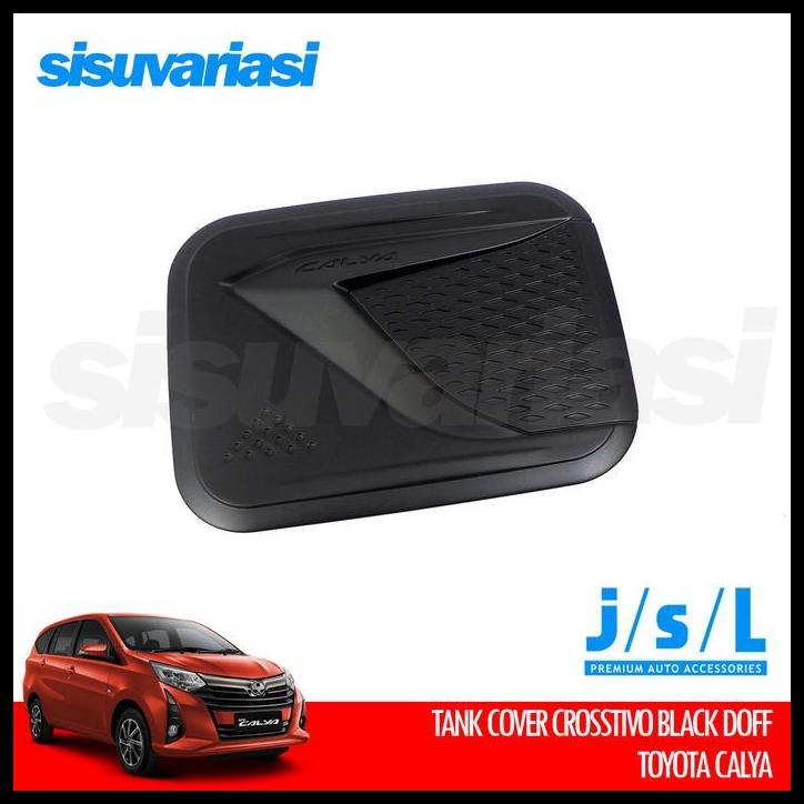 TERBARU TANK COVER CALYA JSL AKSESORIS MOBIL TUTUP BENSIN CHROME & HITAM DOFF STYLISH ELEGANT 