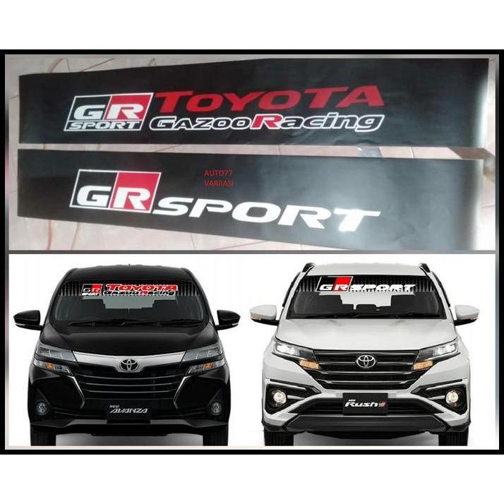 TERBARU STIKER KACA DEPAN MOBIL GR SPORT TOYOTA GAZOO RACING 