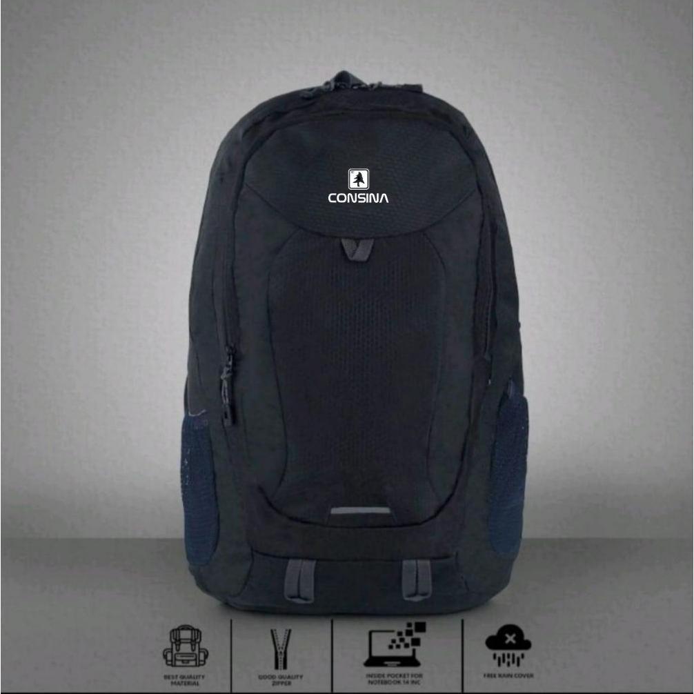 DISKON DAYPACK 25 LITER TAS BACKPACK PRIA WANITA TAS RANSEL LAPTOP TAS SEKOLAH UNISEX FREE RAINCOVER