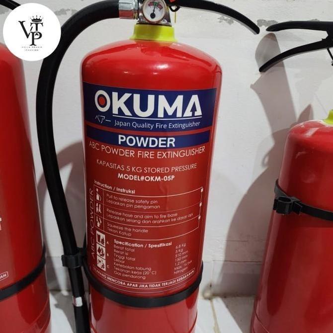 OKUMA - 04P POWDER 4KG TABUNG ALAT PEMADAM API RINGAN APAR KEBAKARAN