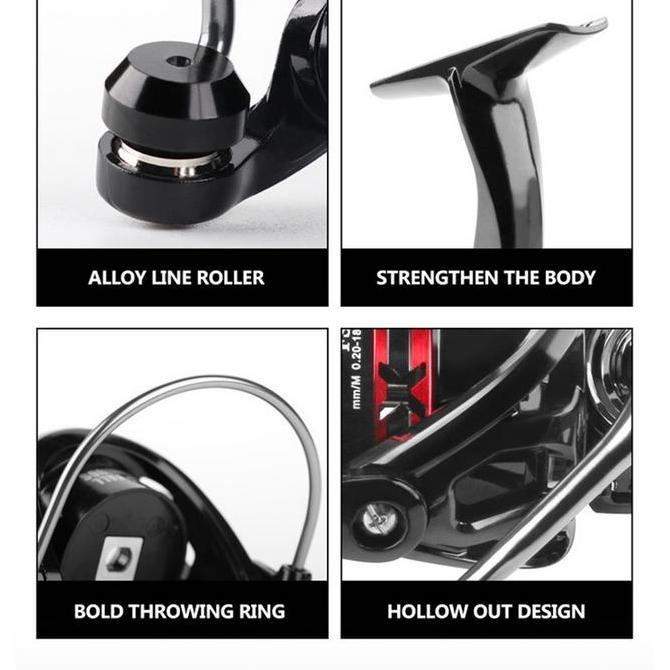 Coralov Reel Pancing Series Saltwater joran pancing Reel Pancing Spinning Murah Kuat Reel Pancing La