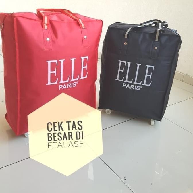 BEST SELLER TAS TRAVEL BARANG ELLE RODA CABIN PESAWAT TAS PAKAIAN ORGANIZE LIPAT KOPER BESAR TENTENG