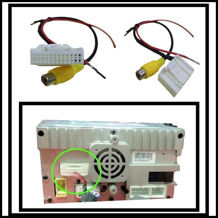 TERLARIS SOKET RCA KAMERA MUNDUR HU ORIGINAL TOYOTA CALYA FORTUNER REBORN 
