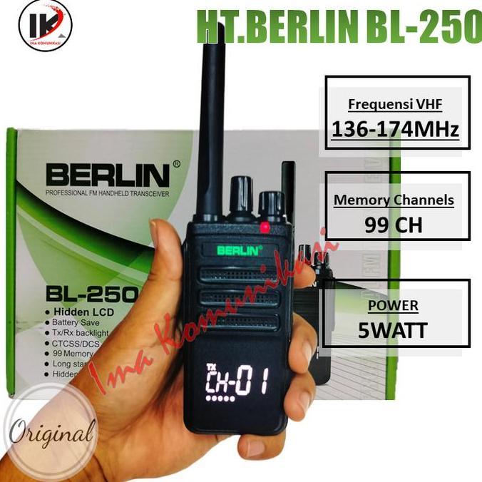 HT BERLIN BL-250 BUKAN REDELL DL-250 VHF GARANSI RESMI