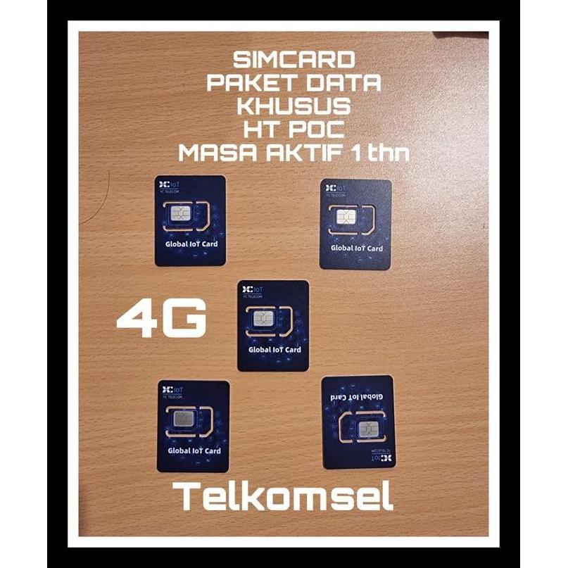 TERMURAH - SIMCARD HT POC KARTU DATA WALKIE TALKIE POC PERMANEN 1 TAHUN