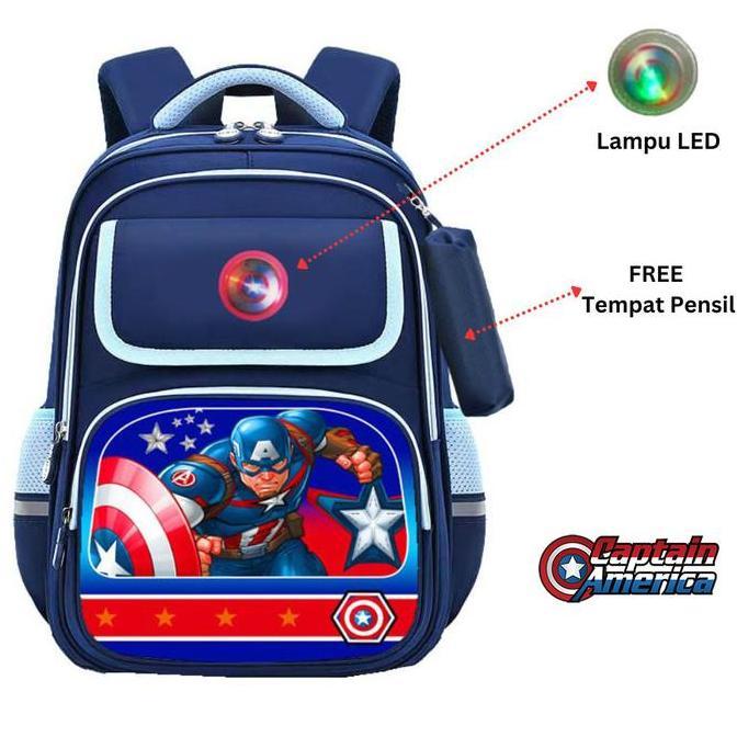 DF117 >> Tas Sekolah SD Ransel Import Anak Laki-Laki Backpack School Import Waterproof Tas Punggung 
