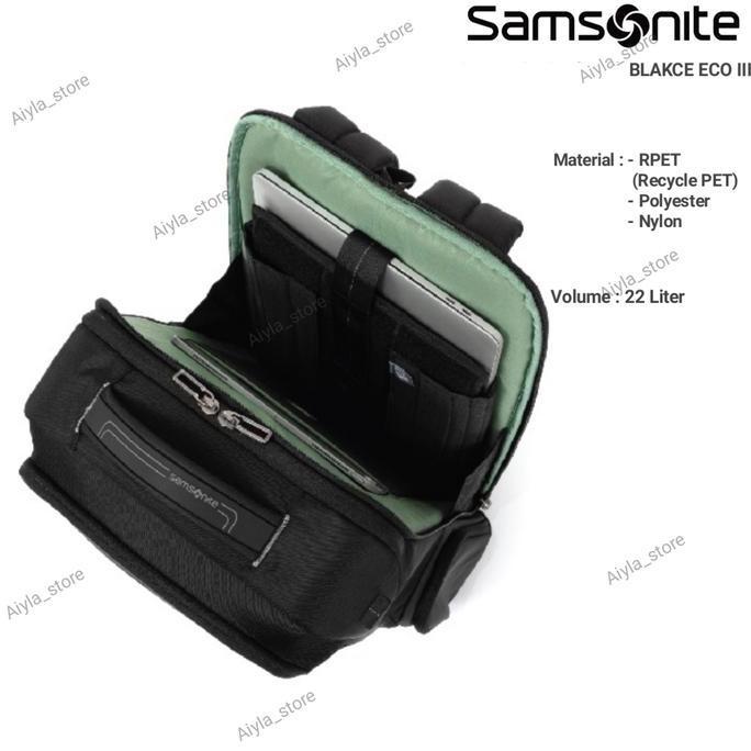 Samsonite Backpack Blakce ECO III Laptop 15.6 inc Tas Ransel Samsonite