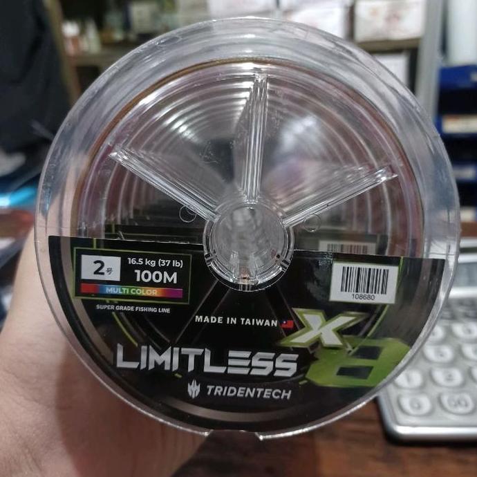 Senar PE Tridentech LIMITLESS X8 100 Meter Pancing (TERBAIK) (TERBARU) (TERMURAH)