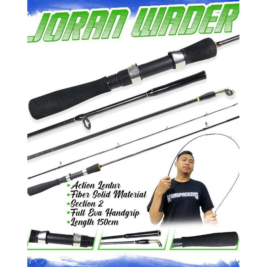 Sepaket Joran Udang dan Wader + Reel Spool Atom Free Senar Laut Pancing (TERBAIK) (TERBARU) (TERMURA