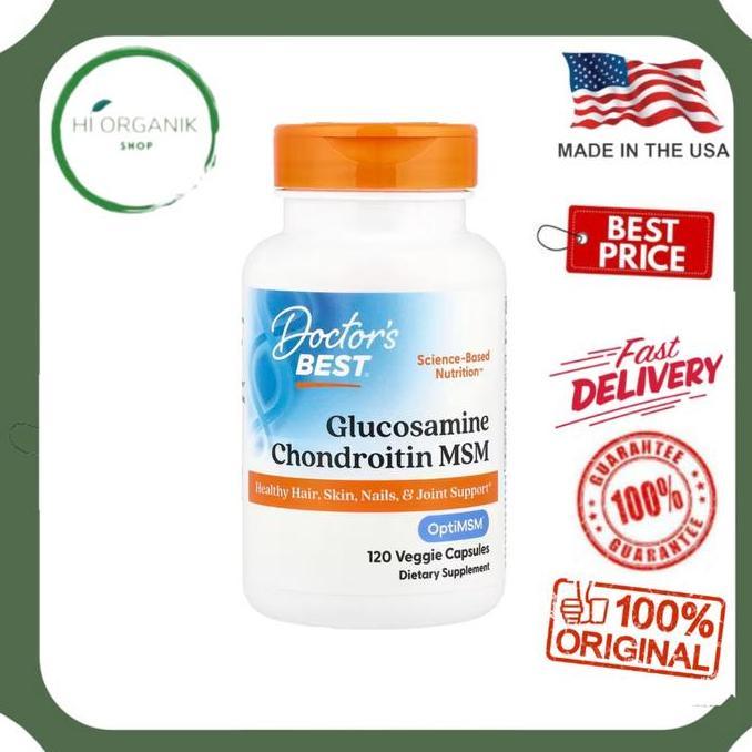 Doctor's Best Glucosamine Chondroitin MSM 120 Veggie Caps