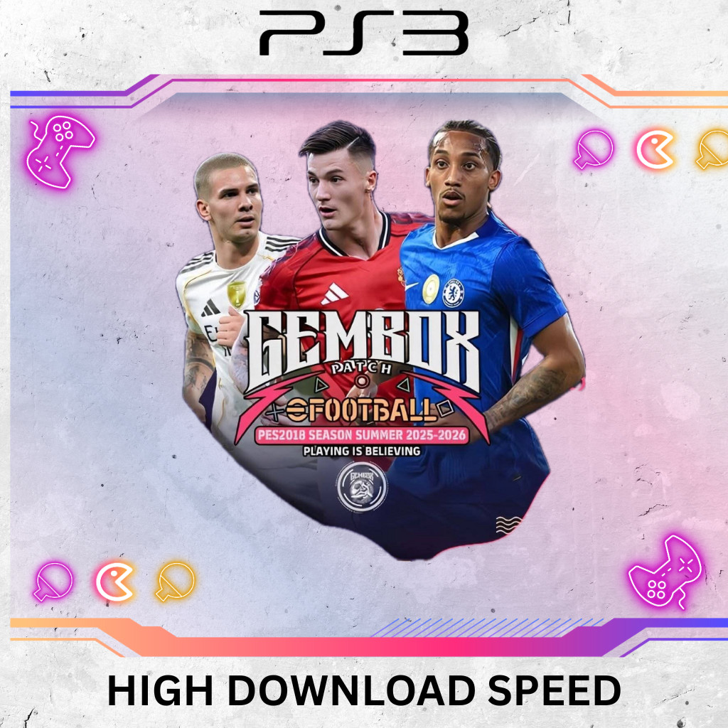 EFOOTBALL PES 2026 PS3 CFW/HEN – GEMBOX PATCH SUMMER UPDATE | Transfer Terbaru 2025/2026