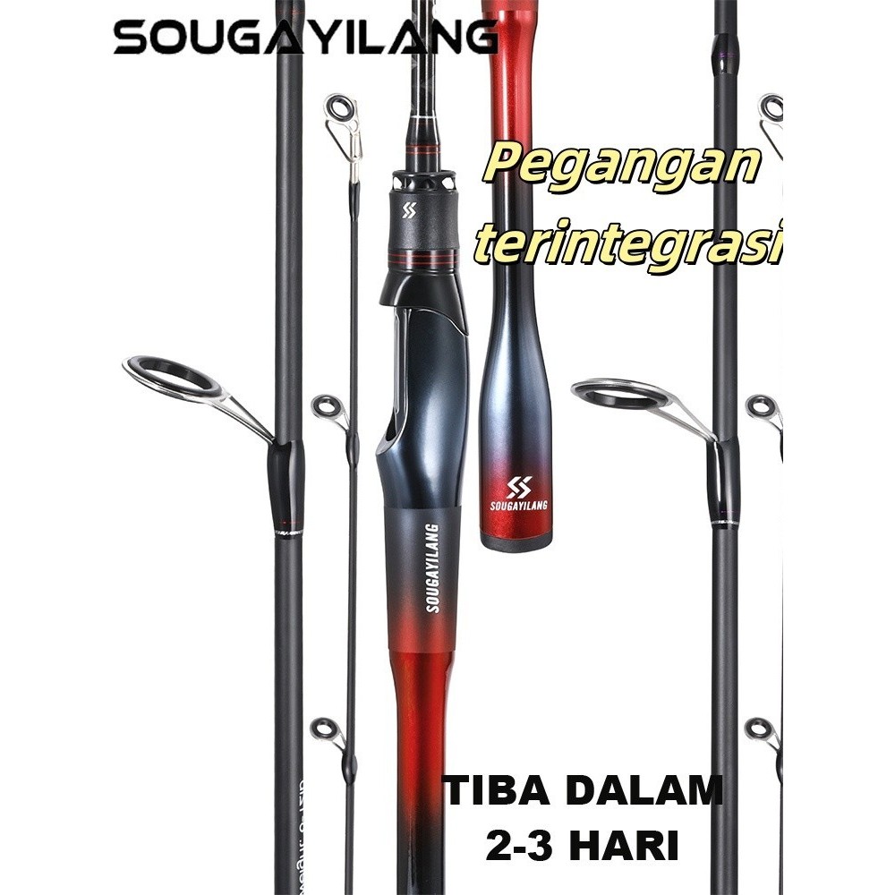 TERLARIS (COD) Sougayilang 1.8M Joran Pancing 6-12LB Carbon Fiber Ultralight 2 Bagian Joran BC Spini
