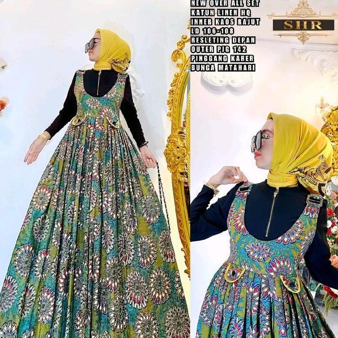 new Overall Set Iner Kaos Rajut Setrip ORI SHR