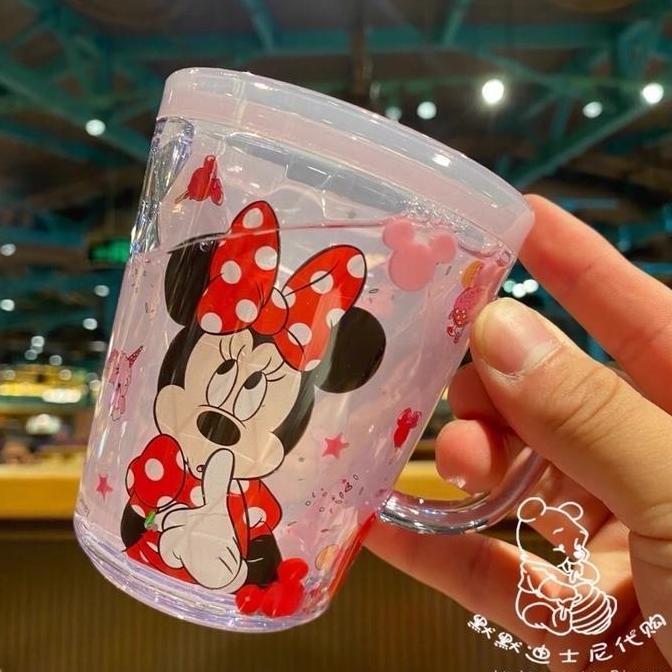 TERLARIS - GELAS MINUM ANAK DISNEY MINNIE MICKEY ELSA FROZEN ARIEL MERMAID