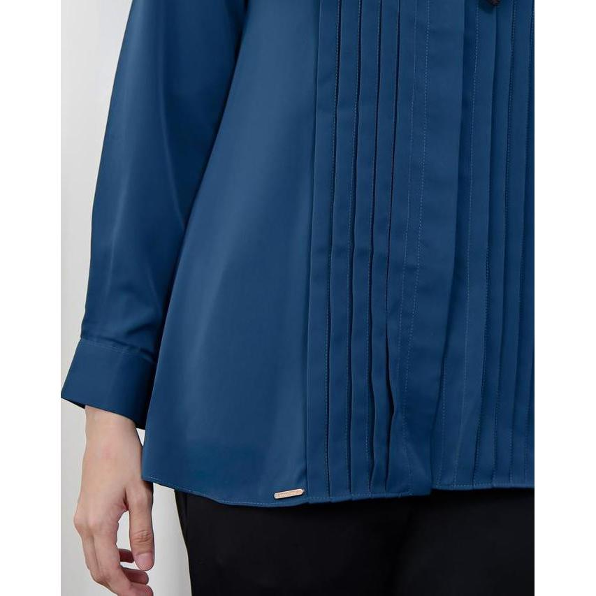 Zysku Xena | Pianna Blouse - 3 Warna | Blus Atasan Kantor Basic Polos Lengan Panjang Opnesel