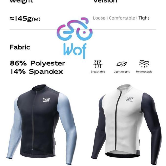 ROCKBROS YDWT002 Baju Kaos Lengan Panjang Olahraga Sepeda MTB Road Bike Cycling Jersey Breathable Lo