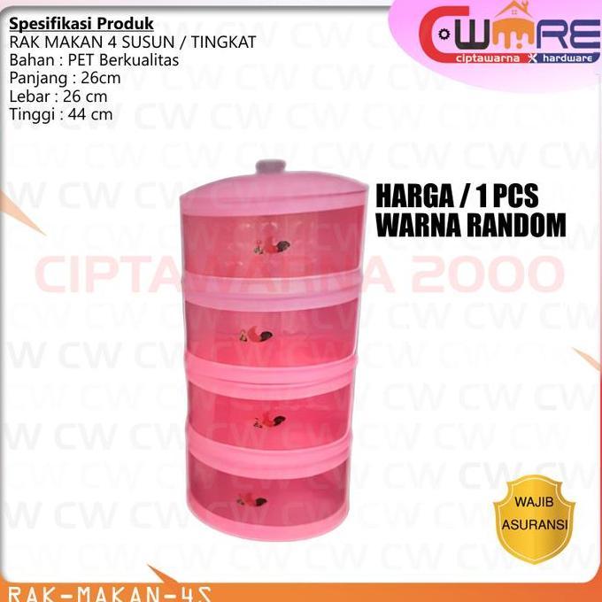 Rak Makanan Bulat Susun Tudung Saji Susun Rak Makan 4 Susun Tingkat