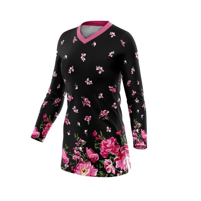 Jersey Sepeda Wanita Custom | Jersey Tunik Hijab Muslimah | ROSE