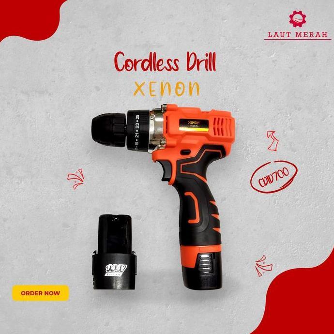 XENON CDID 700 MESIN BOR BETON CAS BATERAI CORDLESS IMPACT DRILL 14.4