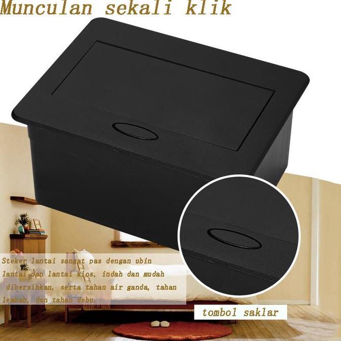 Stop Kontak Lantai Tanam Arde 2 Lubang/ Stop Kontak Lantai 4 Modul Arde terminallistrik stop  kontak