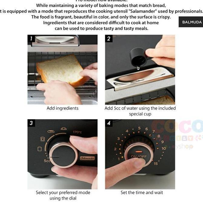 Pre-order BALMUDA Pro New Upgraded The Toaster Steam Oven Toaster with Salamander mode TS
