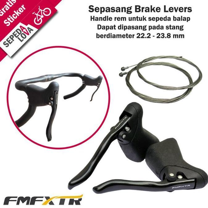 1 Set Handle Brake Levers Stang Handelbar Sepeda Balap (TERBAIK) (TERBARU) (TERMURAH)