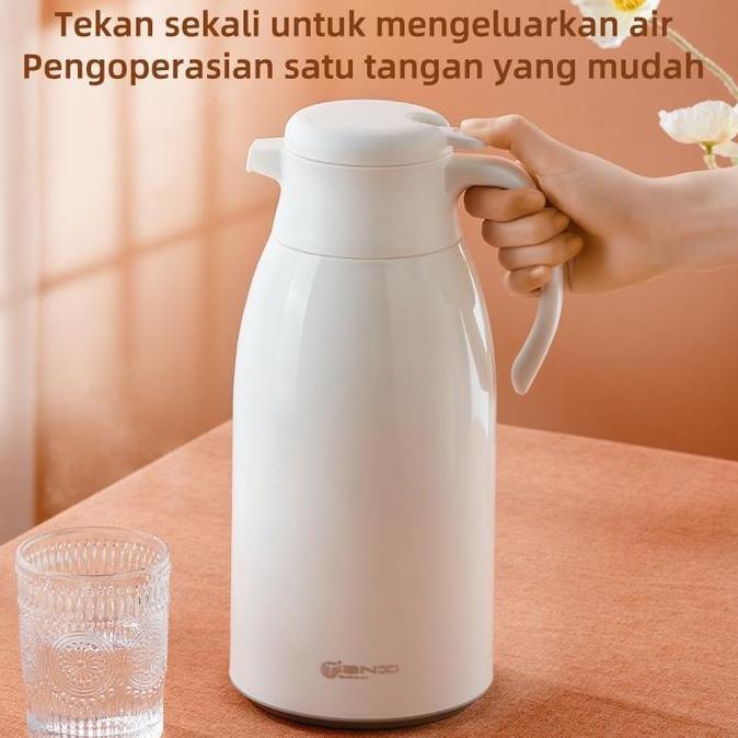 GIANXI 1L/1.6L/1.9L Termos Air Panas Water Jug Glass Liner Kettle Tumbler Tahan Sejuk Botol Bekas Ai