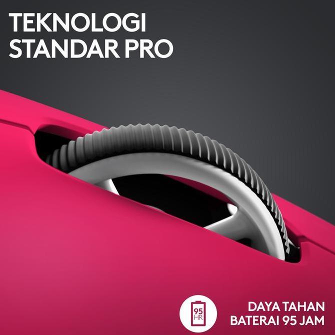 Logitech G PRO X SUPERLIGHT 2 Mouse Gaming Wireless E-Sports - Magenta (TERBAIK) (TERBARU) (TERMURAH