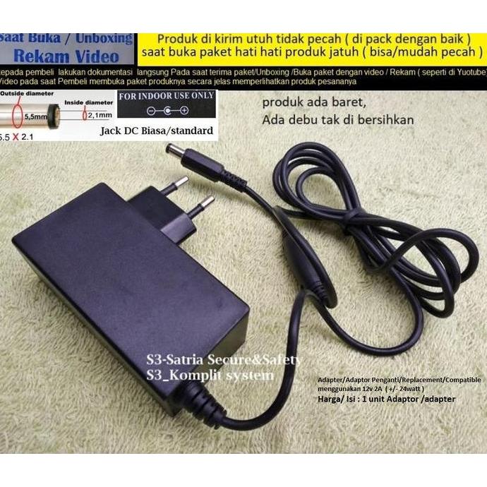 DS209 >> ADAPTOR ROUTER HUAWEI / Adaptor ROUTER MIKROTIK / adaptor 12V 2A