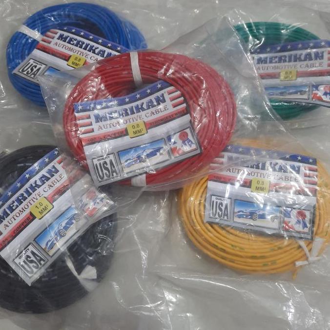merikan kabel motor / auto cable 0.8 / 1 / 1.5 / 2 / 2.5 / 3 mm