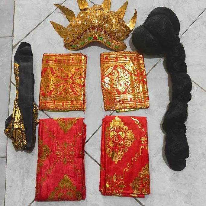 Bergaransi 1Pasang Baju Adat Bali Anak(Cowok Dan Cewek)/Baju Cowok Cewek,Sanggul Bali,Ikat Pria Dan 