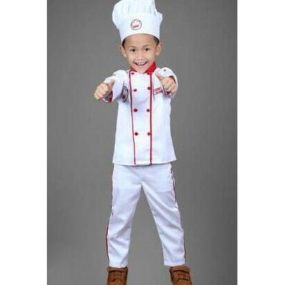 Ready baju koki/kostum koki/baju koki anak/baju profesi