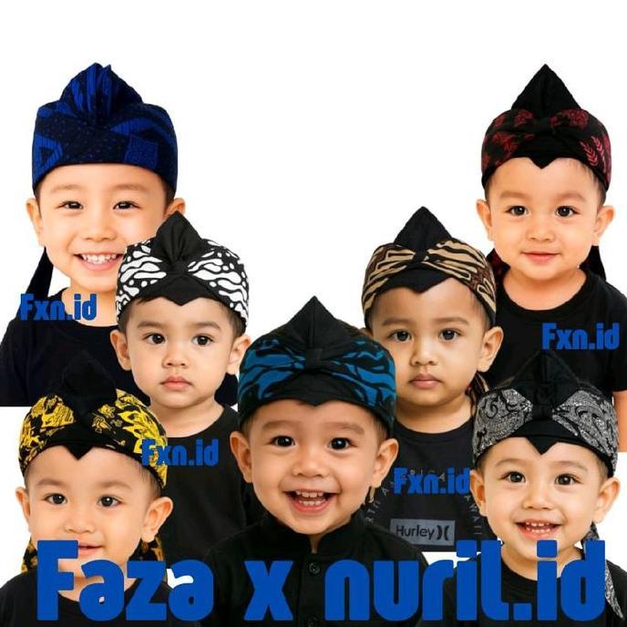 Sale Blangkon Anak Laki Laki Udeng Batik Ikat Sunda Bayi Balita Kekinian Produksi Sendiri