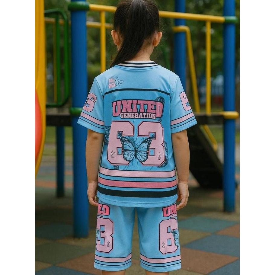 Viral  Mk - Setelan Basket Anak Baju Jersey Anak Laki-Laki Perempuan 2-12 Tahun Shinobu Demon Slayer