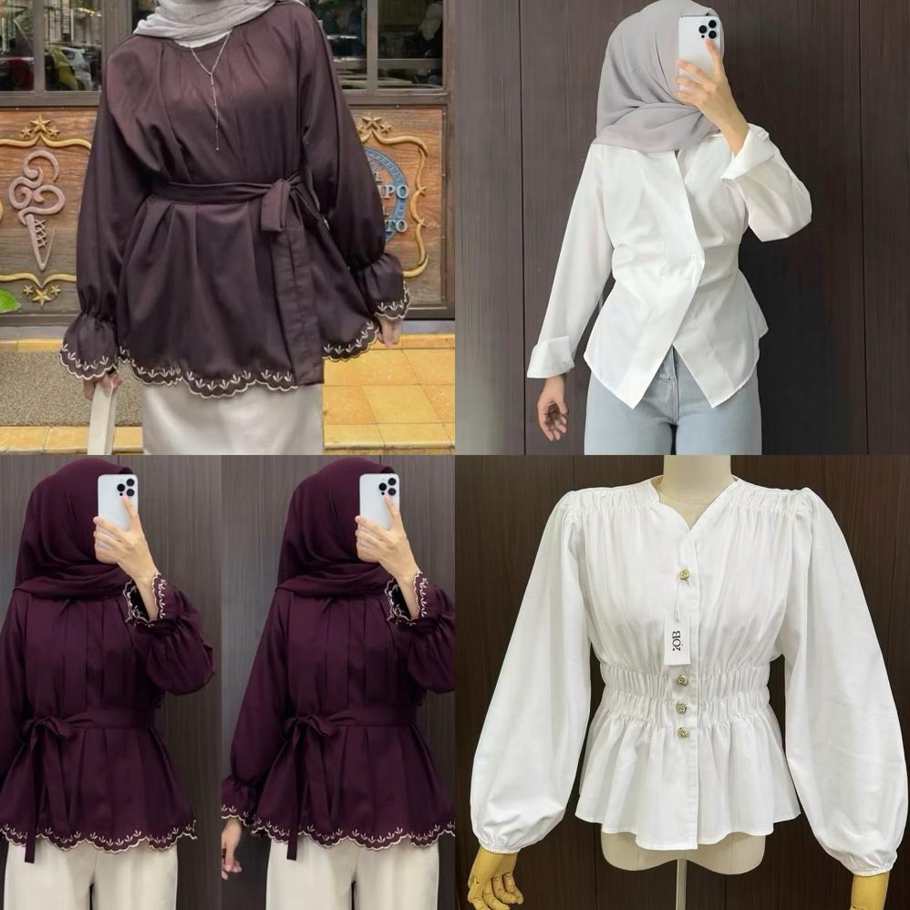 pengiriman cepat Syahira Blouse Bordir - Atasan Wanita - Atasan wanita bordir - Blus wanita bordir