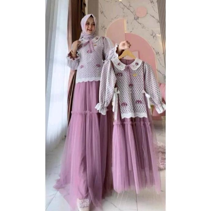 (IBU SAJA ) GAMIS DRESS BRUKAT PREMIUM BUSUI PESTA PREMIUM