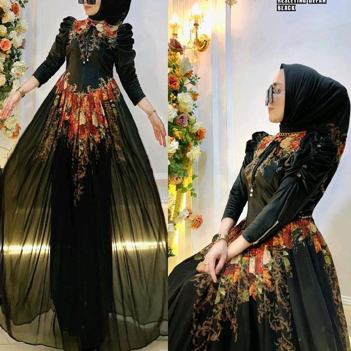 GAMIS ORI SHRMAXYDRESS BLUDRU MAWAR CANTIK