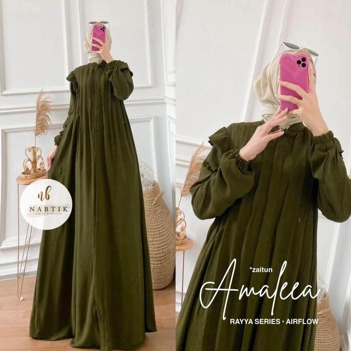 GAMIS CRINKLE AIRFLOW TERBARU RAYA AMALEEA