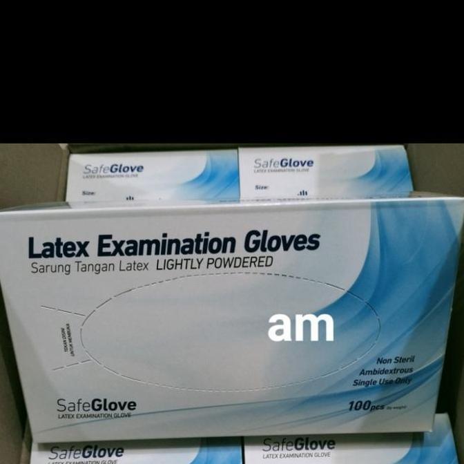 Sarung Tangan Latex/ sarung tangan karet isi 100 pcs/ sarung tangan