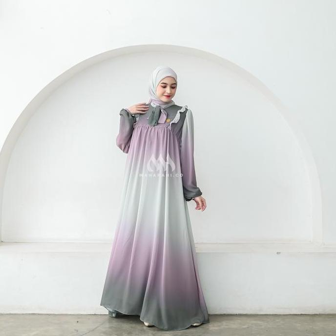 Maharani.co Kirana Set Series 01 Gamis Wanita Busui Hijab Ceruty Babydoll Terbaru