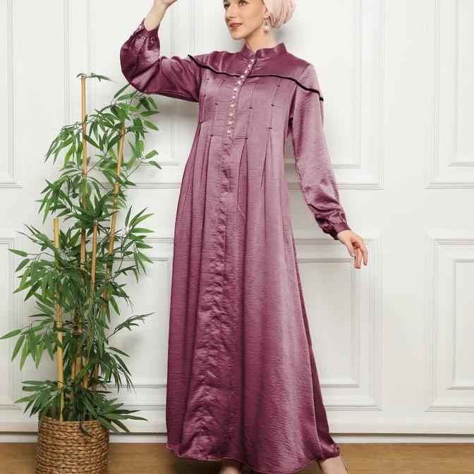 BY DIDEN GO Gamis Polos Nada Dress Panjang Muslim Wanita