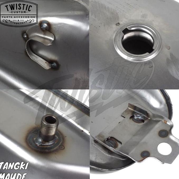Tangki Tengki Bensin Press Maude Model Bratstyle Japanese Style Motor Yamaha Scorpio SR400 Suzuki Th