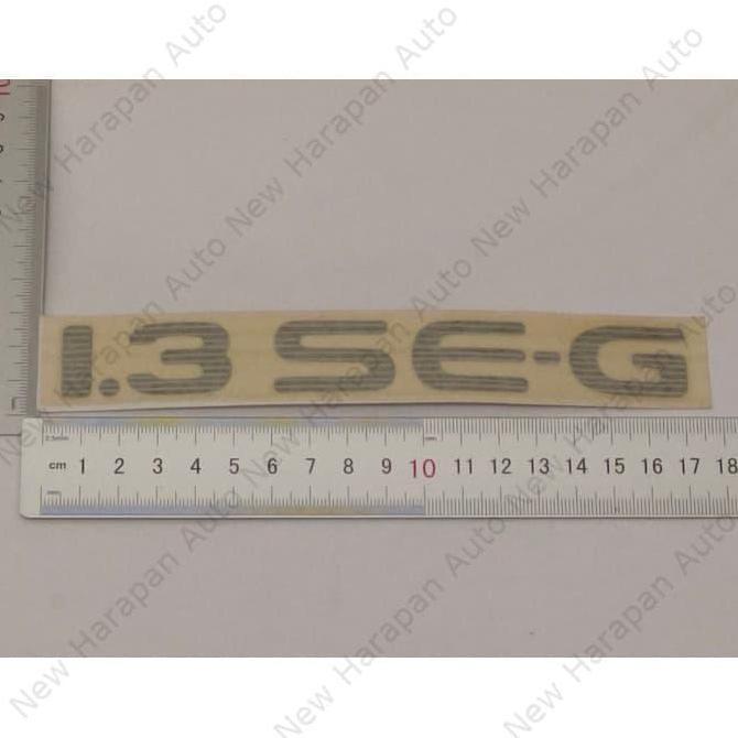 Sticker 1.3 SEG Kertas Toyota Starlet Abu-abu 19x2.5