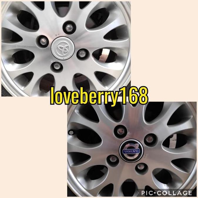 sticker stiker lapisan tutup dop velg mobil logo VOLVO