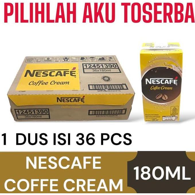 Nescafe Coffee Cream UHT / Kopi Kotak Instan - (1 dus isi 36 @200ml)
