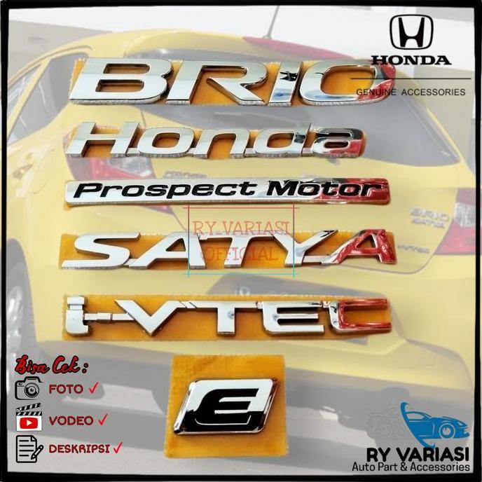 Emblem BRIO 2018 UP/ Original/ Emblem Bagasi Honda BRIO 2018 UP